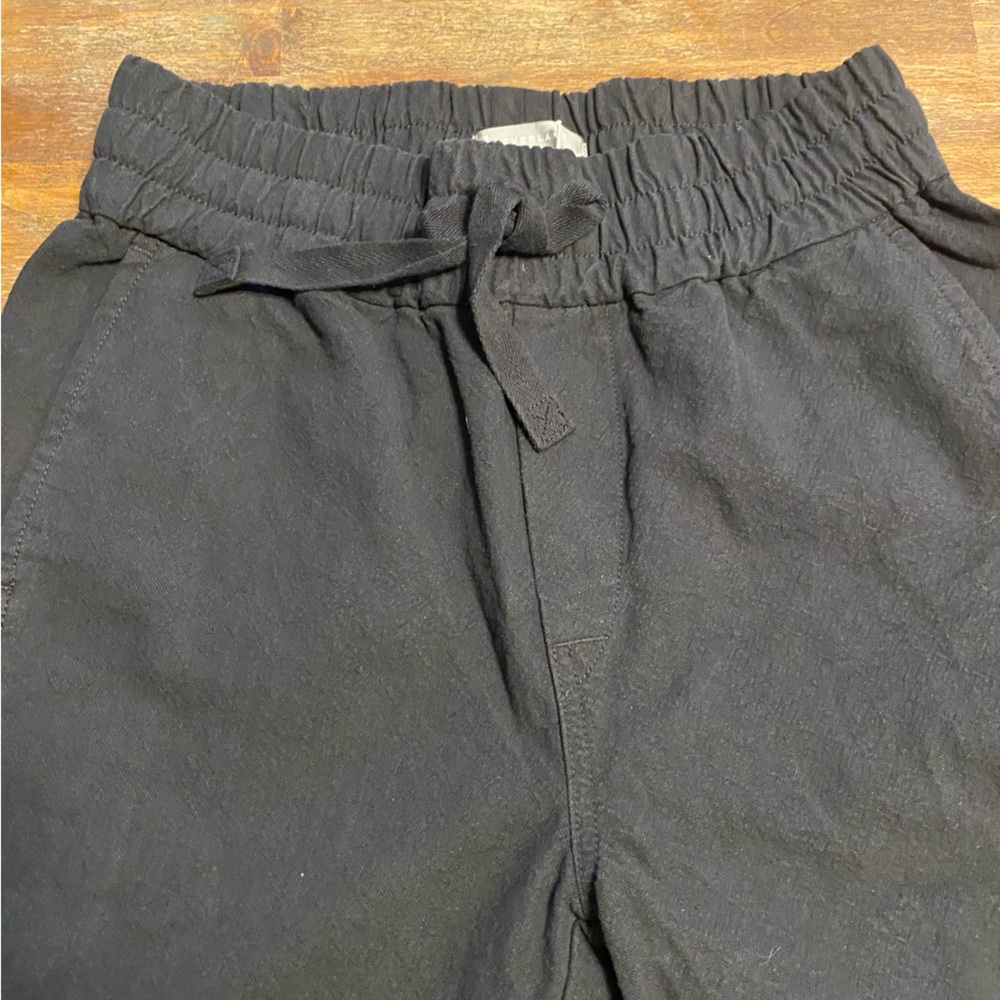 NWT Everlane The Canvas Organic Cotton Pull On Relaxed Fit Black Pants Sz Medium